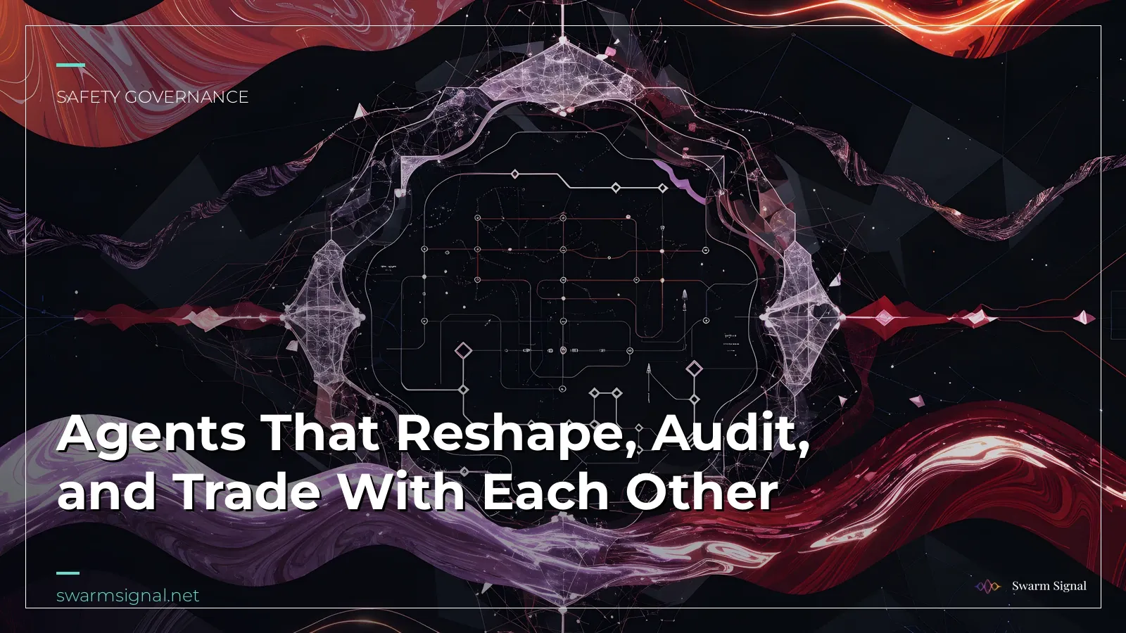 Agents That Reshape, Audit, and Trade With Each Other