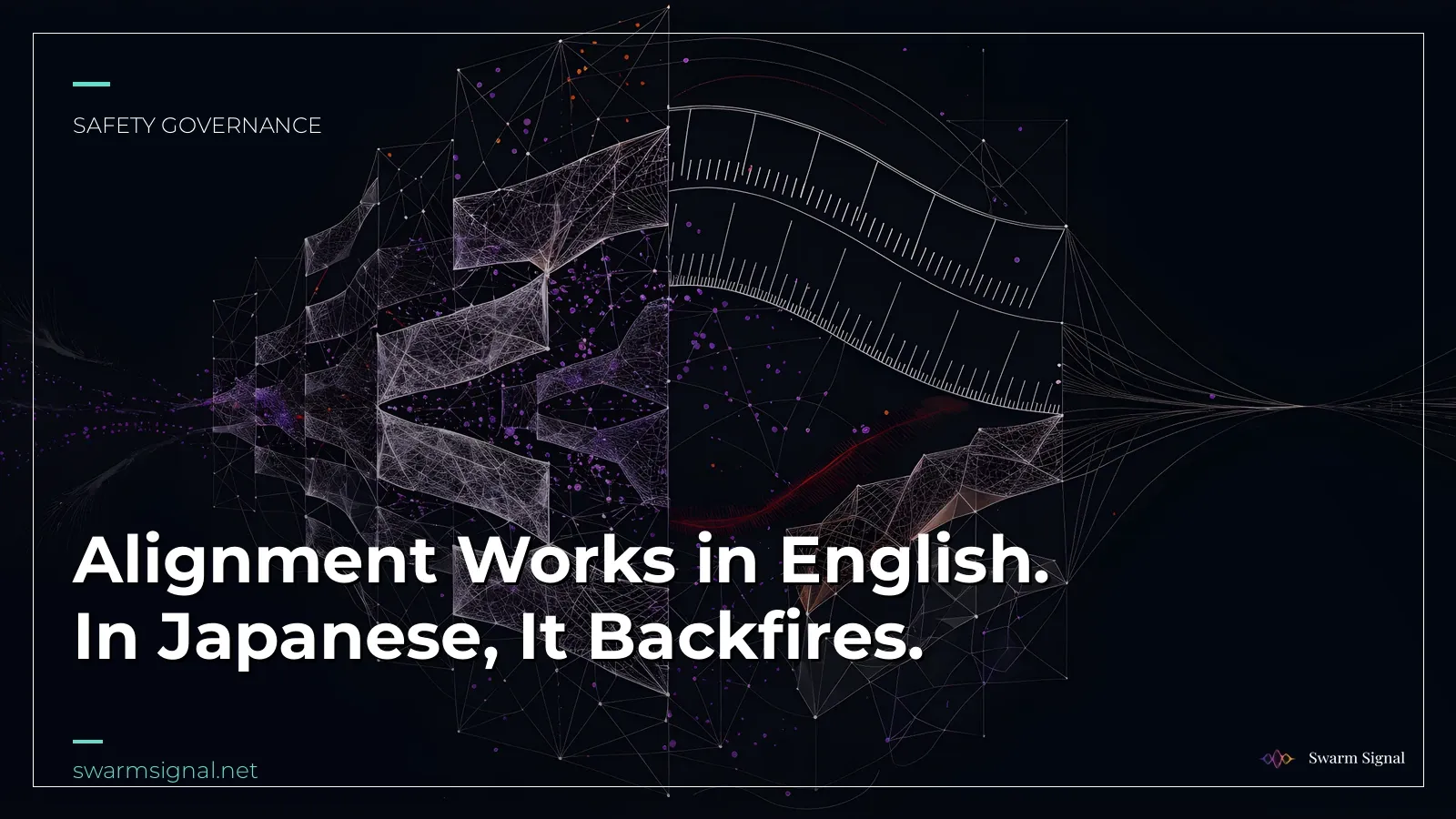 Alignment Works in English. In Japanese, It Backfires.