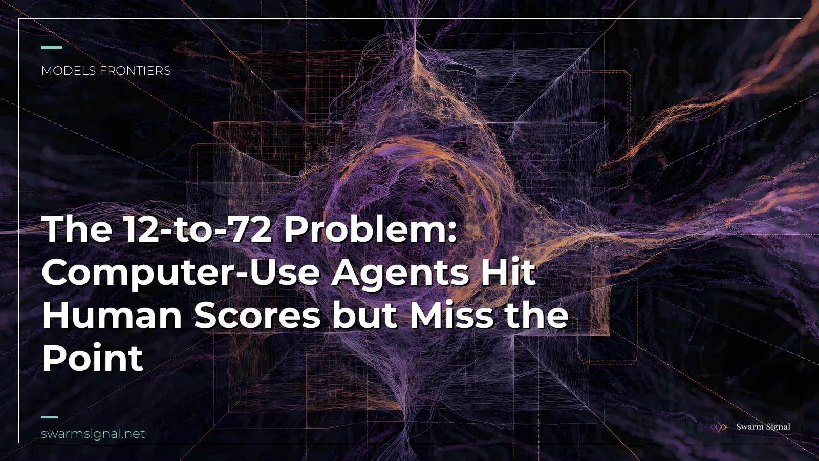 The 12-to-72 Problem: Computer-Use Agents Hit Human Scores but Miss the Point