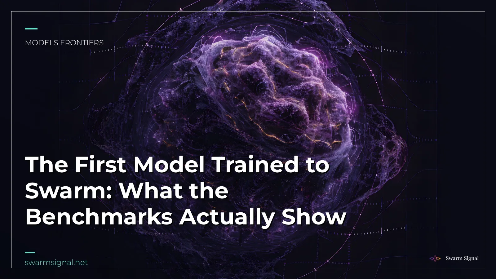 The First Model Trained to Swarm: What the Benchmarks Actually Show