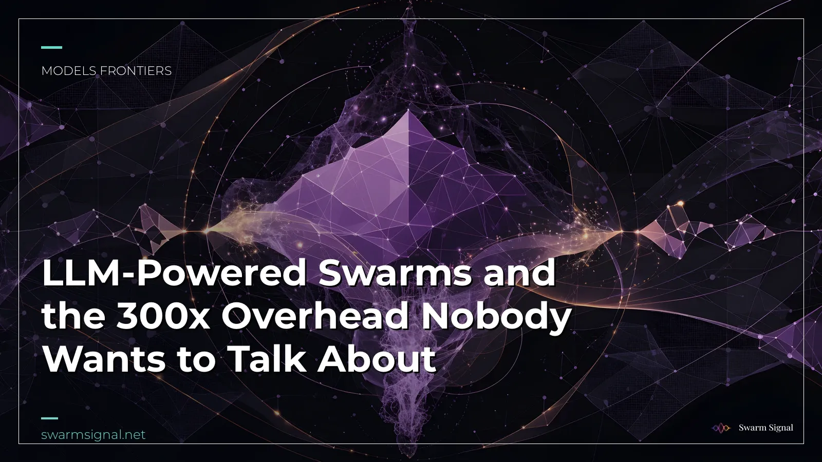 LLM-Powered Swarms and the 300x Overhead Nobody Wants to Talk About
