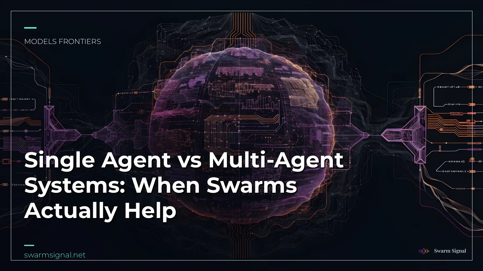Comparison diagram of single agent versus multi-agent AI system architectures and coordination patterns
