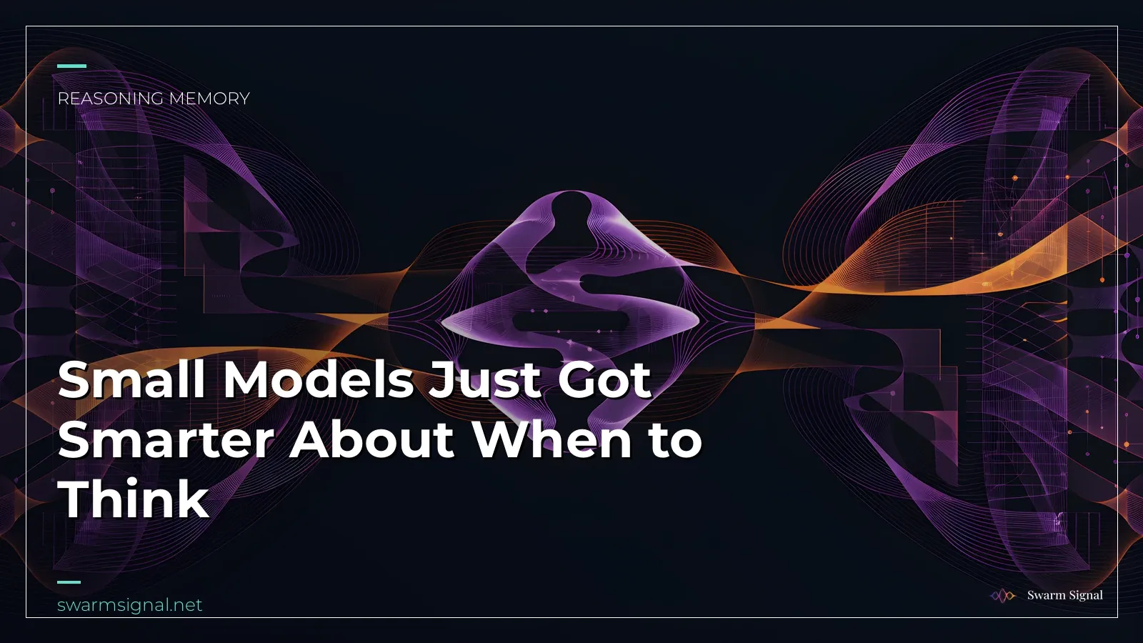 Small Models Just Got Smarter About When to Think